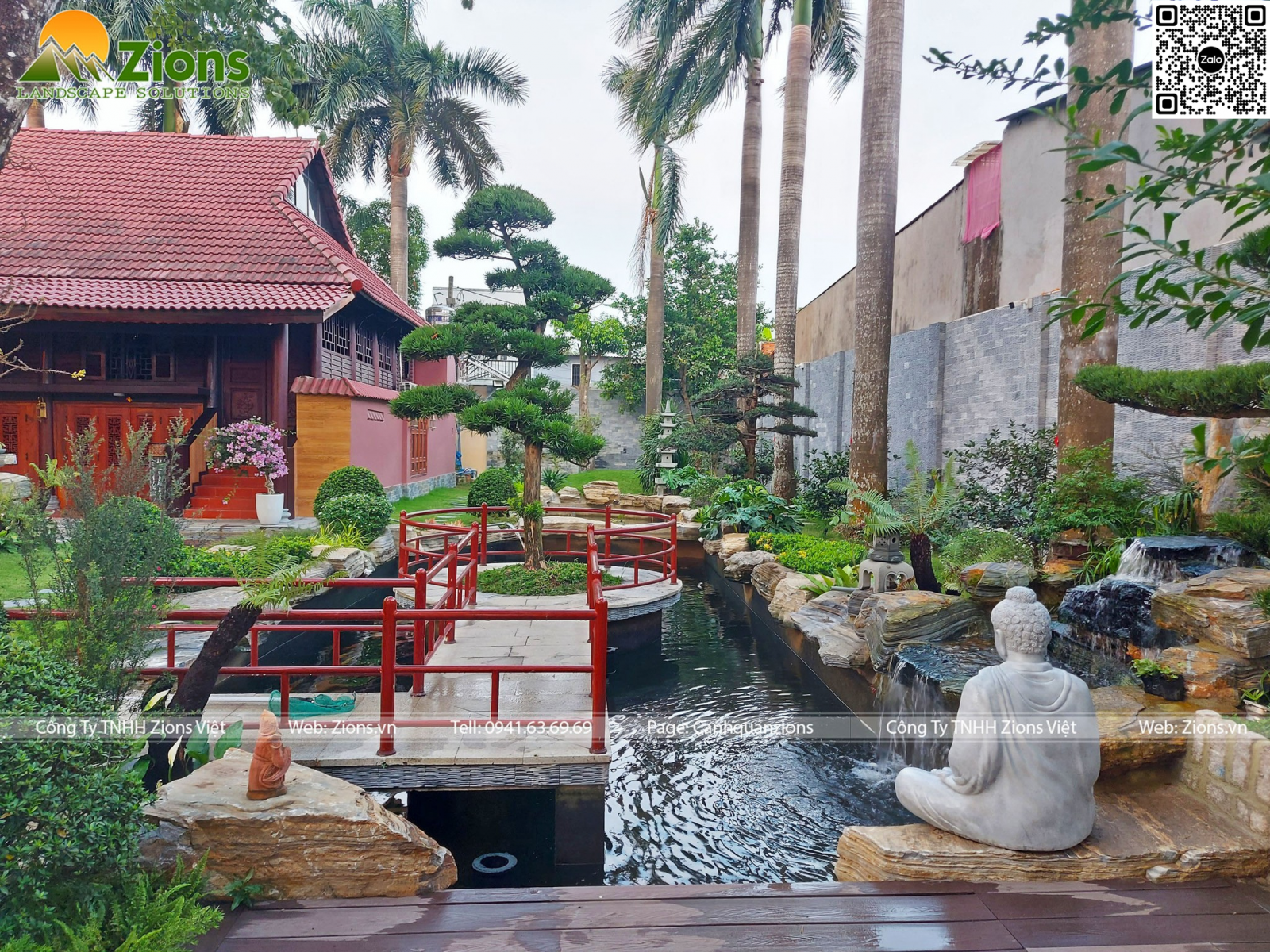 Thi công cảnh quan nhà thờ họ tại Củ Chi - Zion's